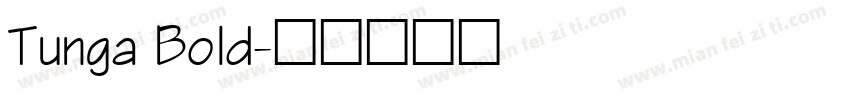 Tunga Bold字体转换